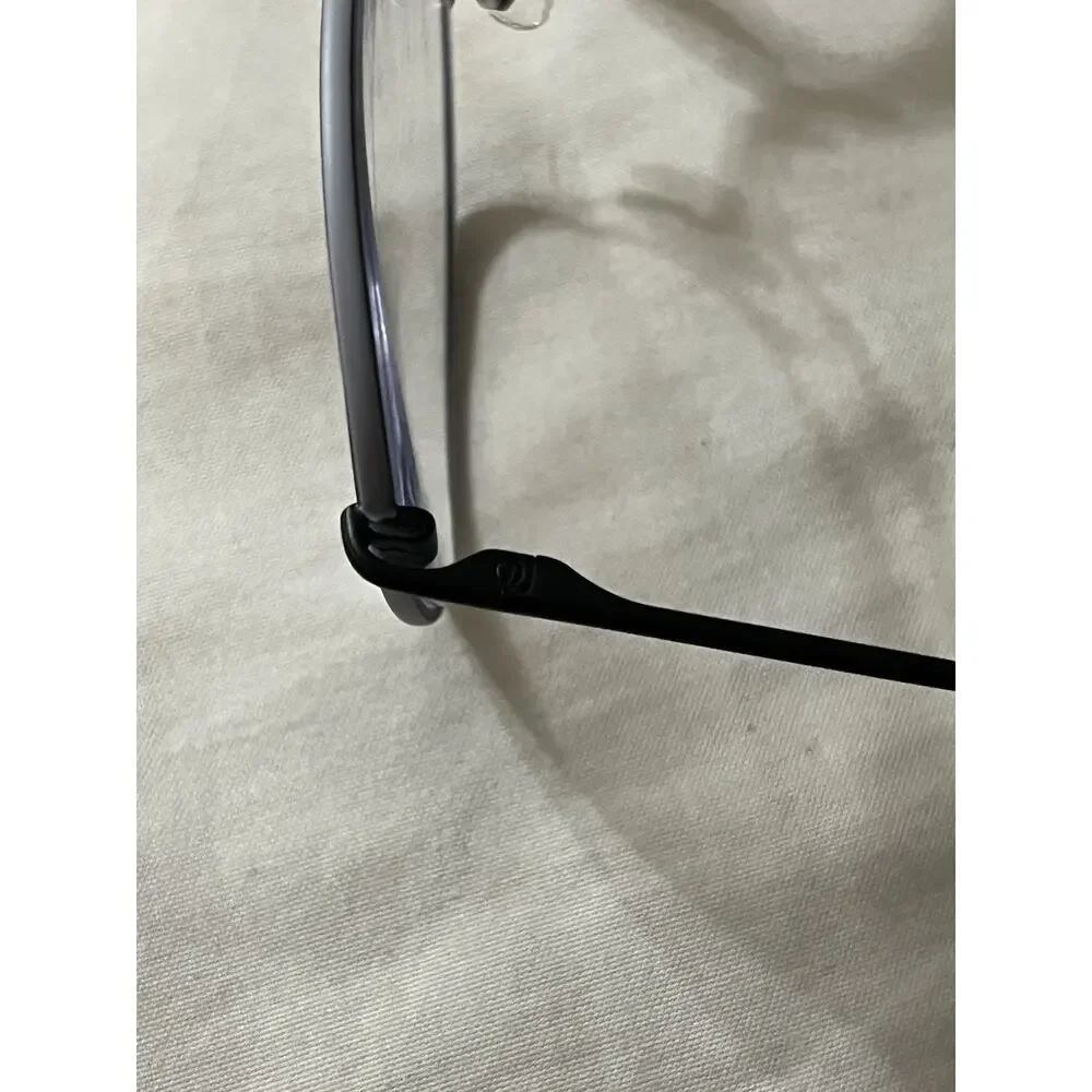 McAllister Eyeglasses Frames Black White Rim MC4500 54-19-140 Designer Round